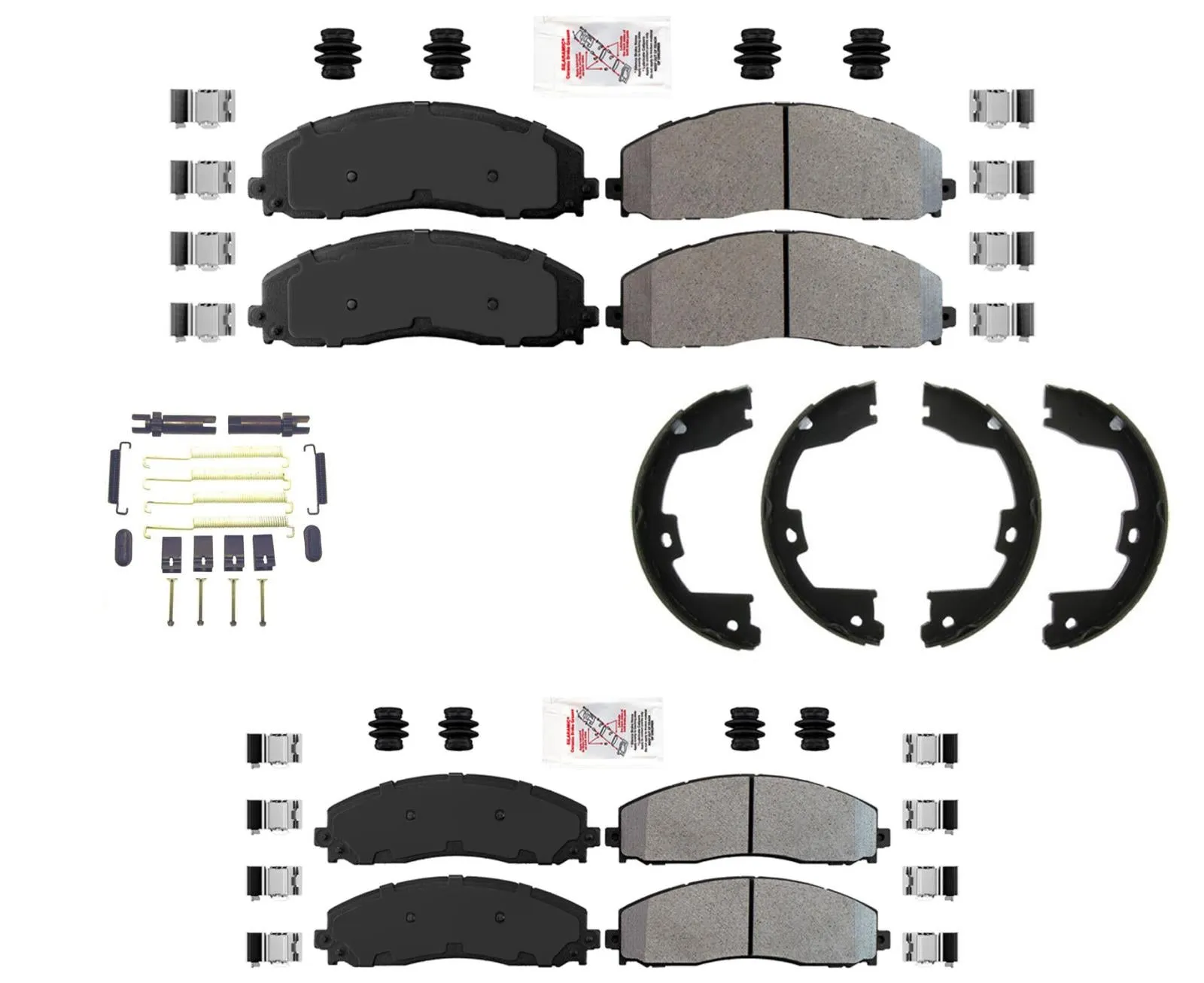 AmeriBrake Fleet Compound Pads Set for Ford F250 F350 Super Duty  2013-2021