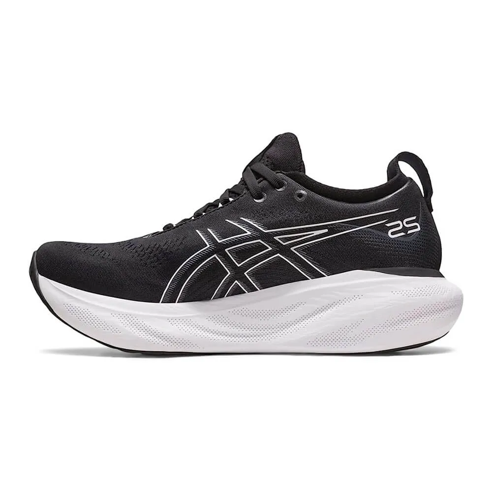 Asics Women's Gel-Nimbus 25 sneakers, black/white