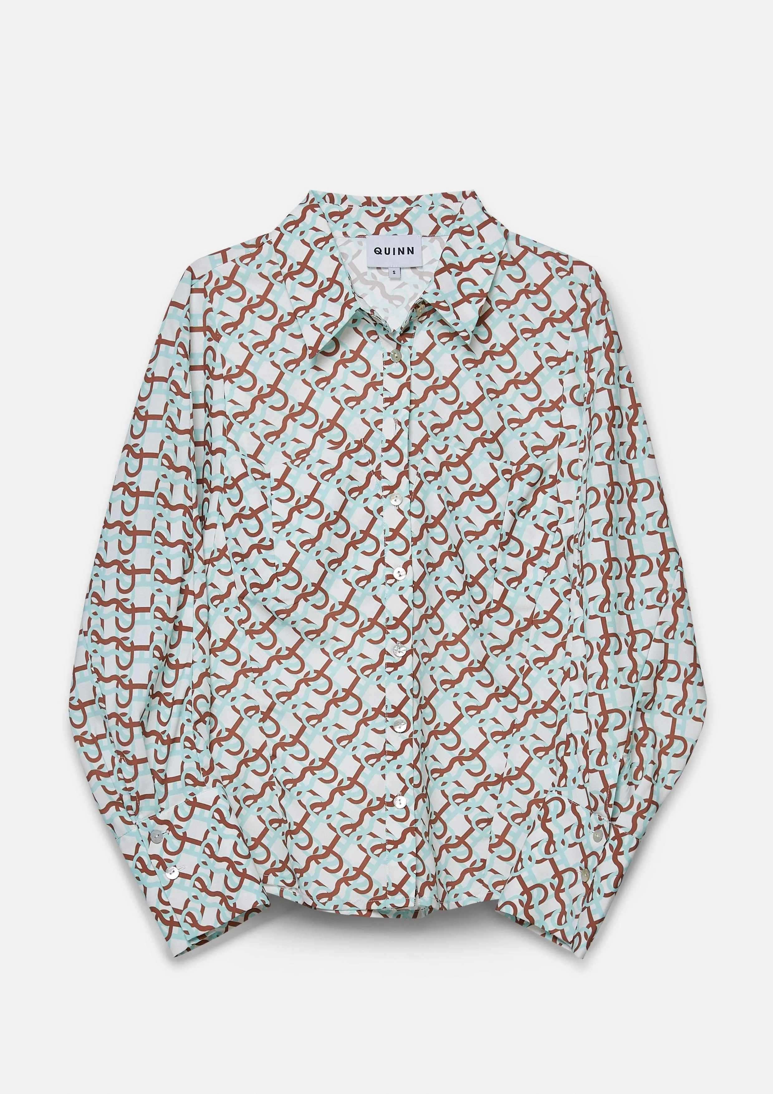 Beachside Oasis Print Long Sleeve Shirt