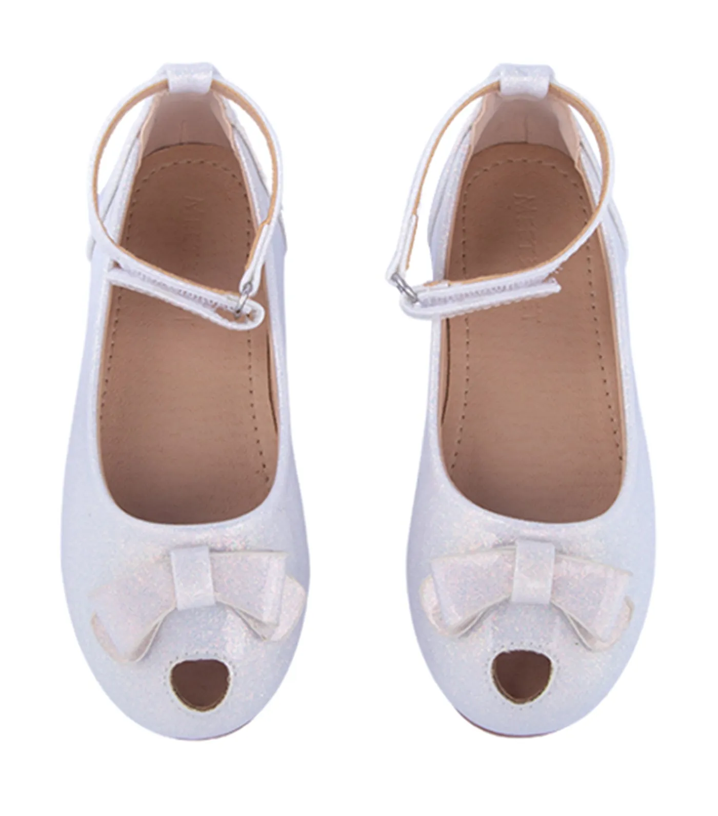 Bela Flats for Girls - White