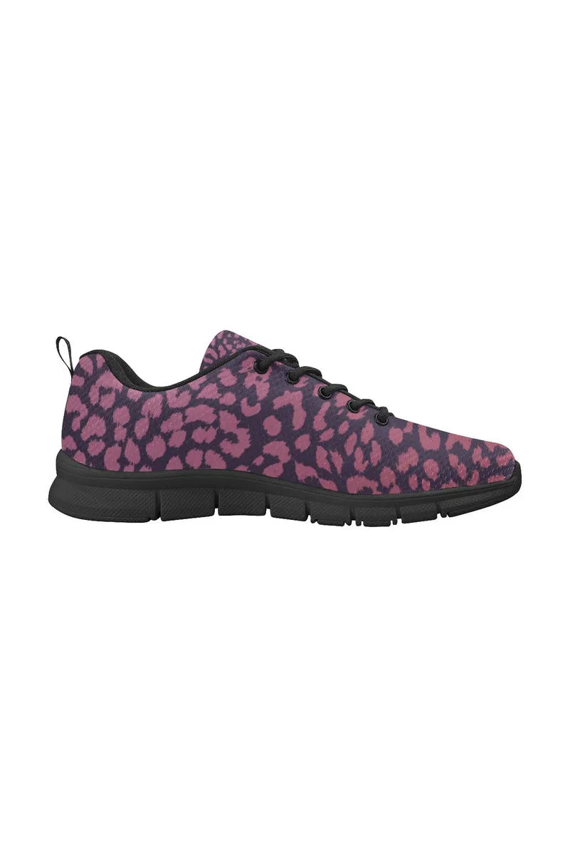 Berry Leopard Women's Breathable Running Shoes