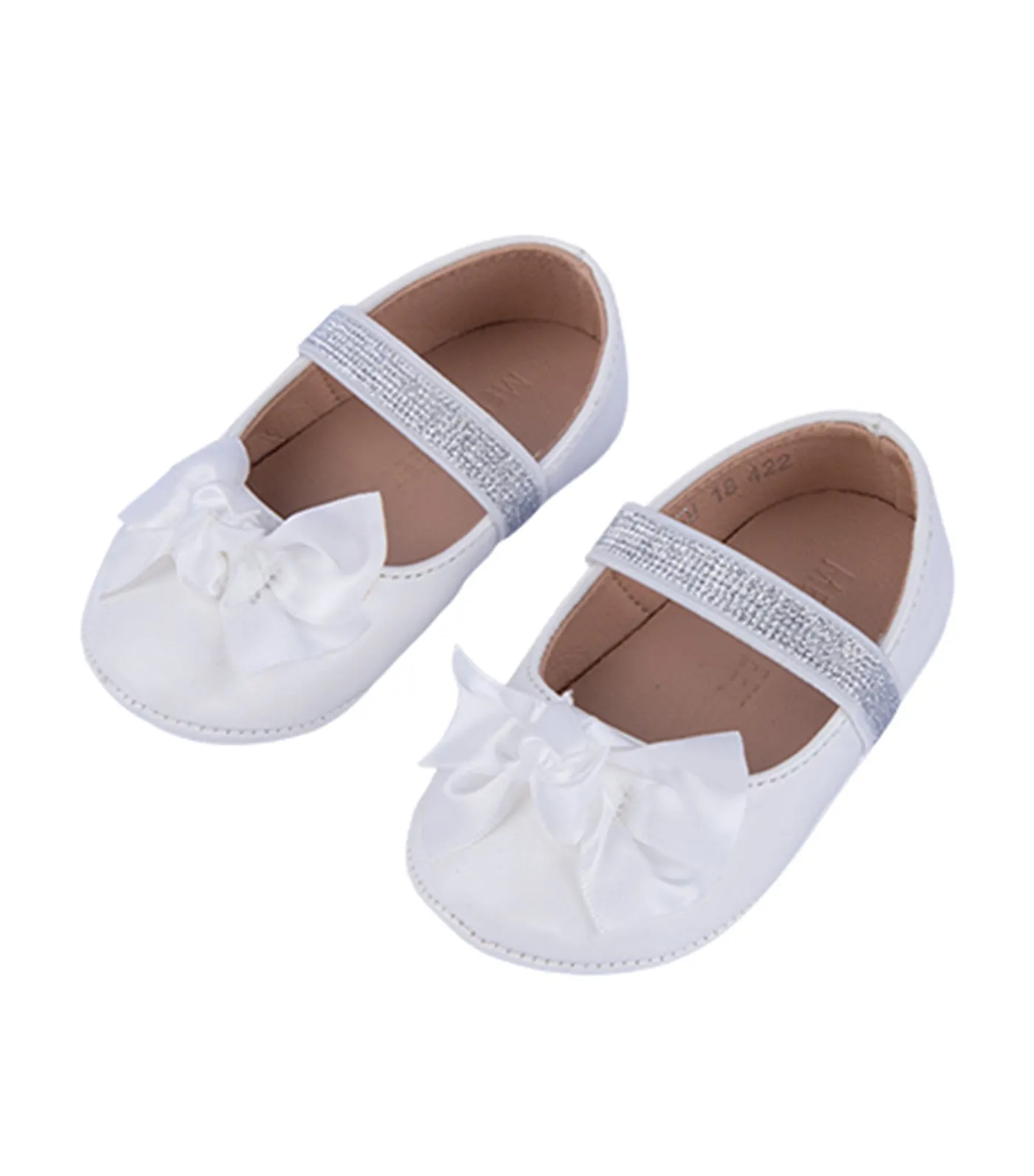 Blush Toddler to Kids Ballet Flats for Girls - White