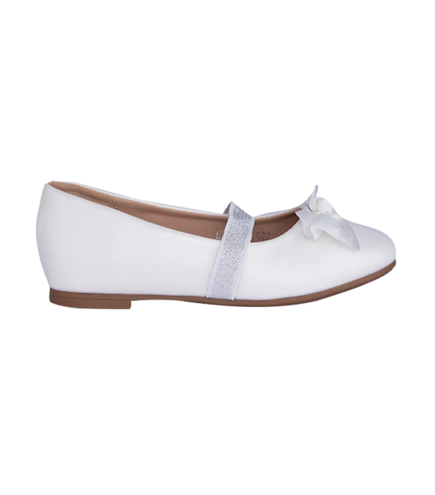 Blush Toddler to Kids Ballet Flats for Girls - White