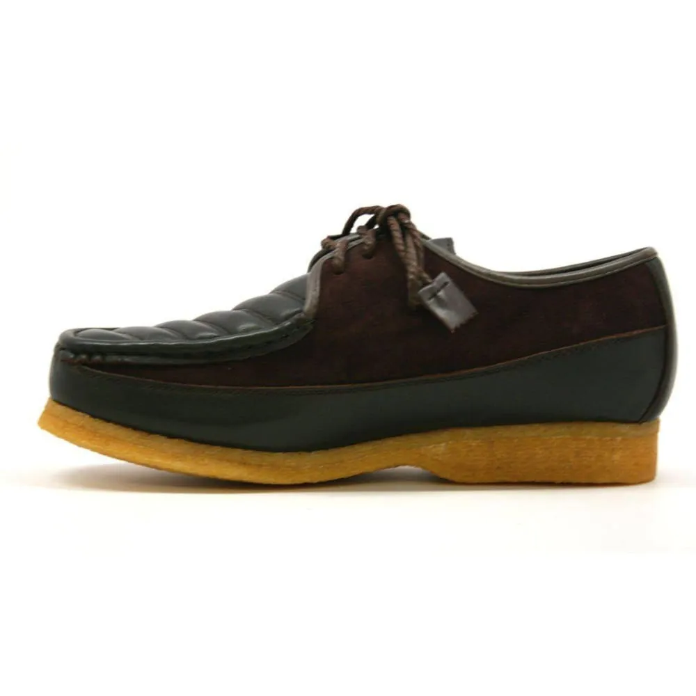 British Walkers Crown Men's Leather and Suede Crepe Sole Shoes