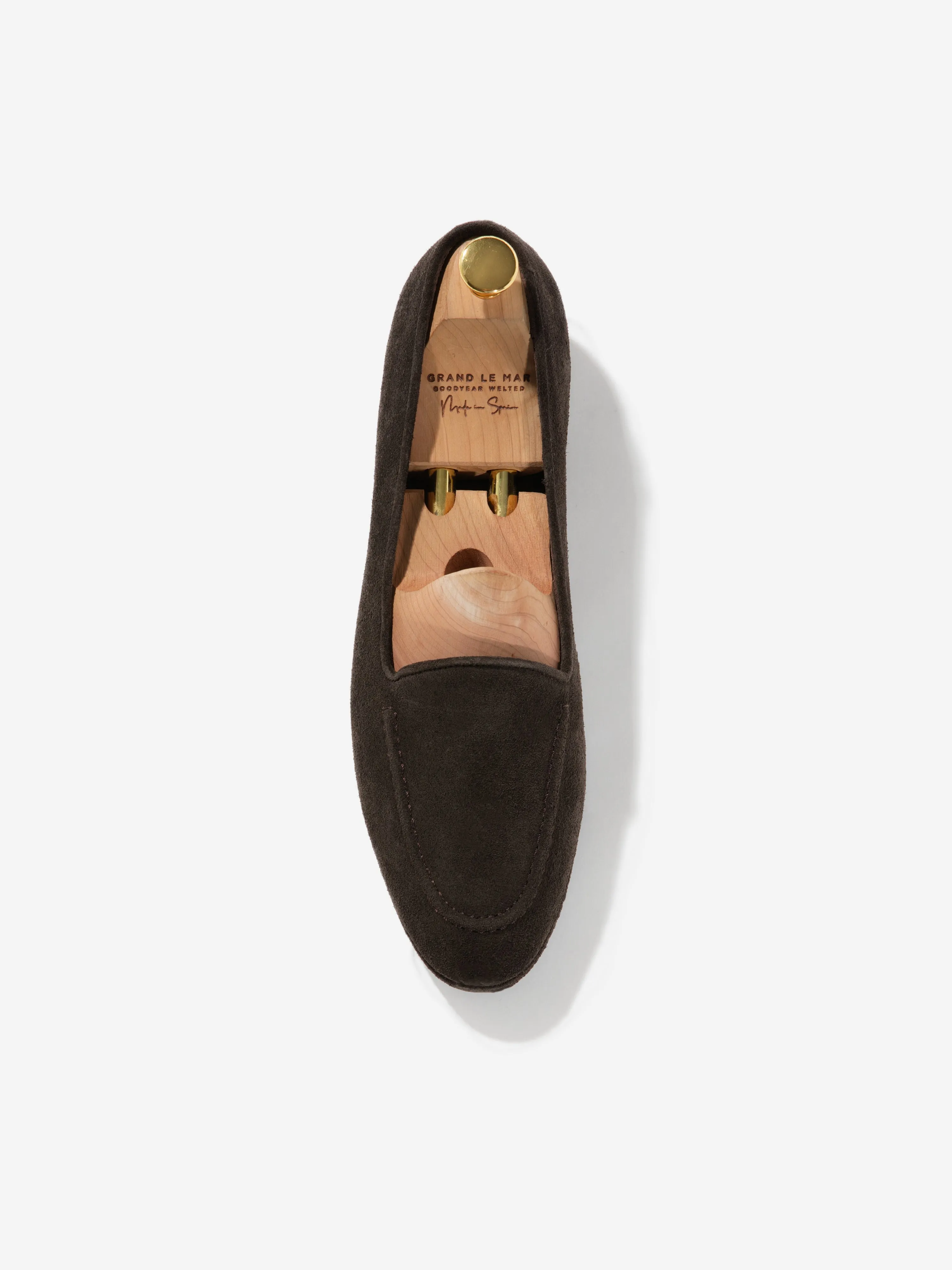 Brown Suede Belgian Loafers