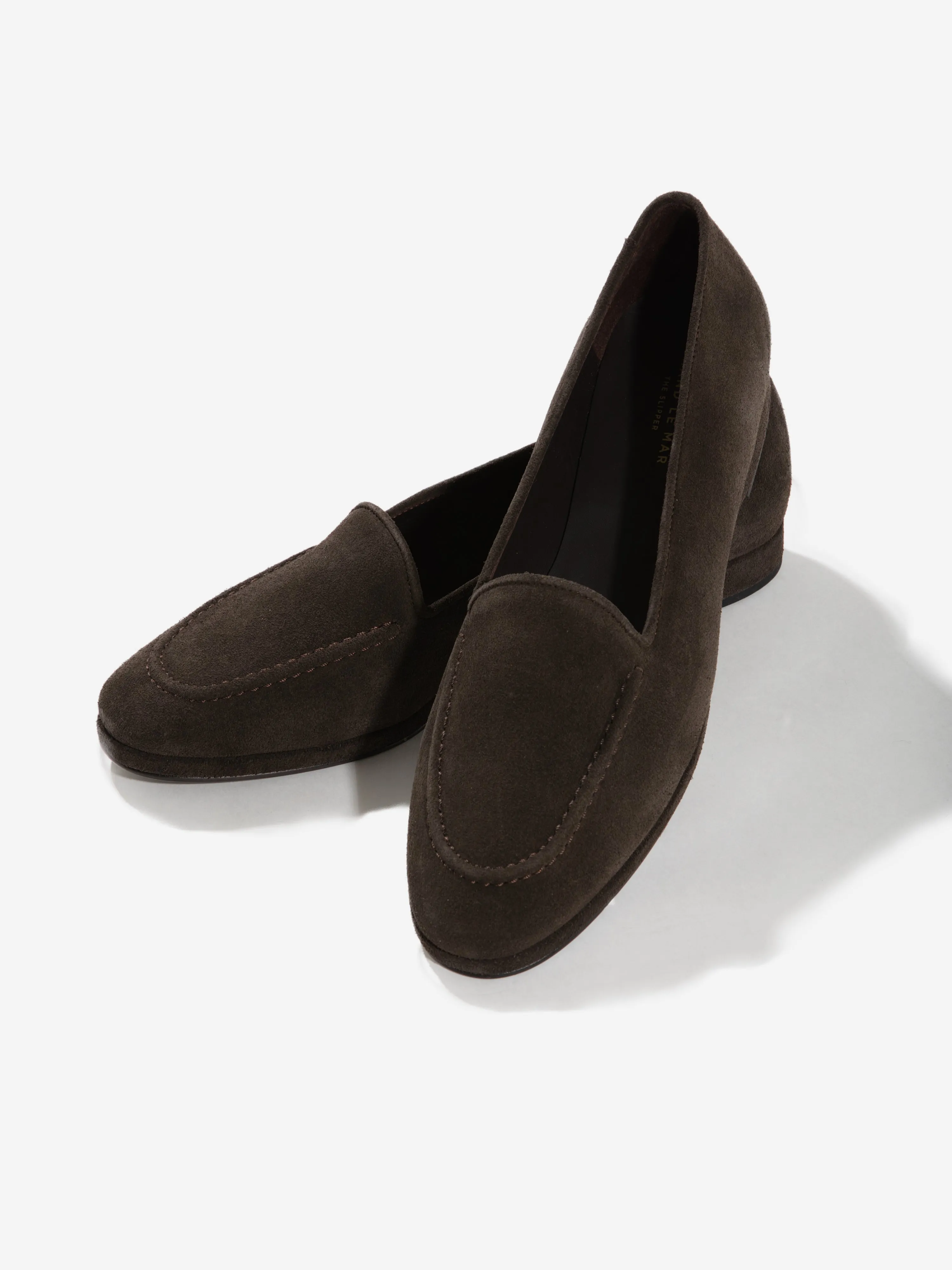 Brown Suede Belgian Loafers