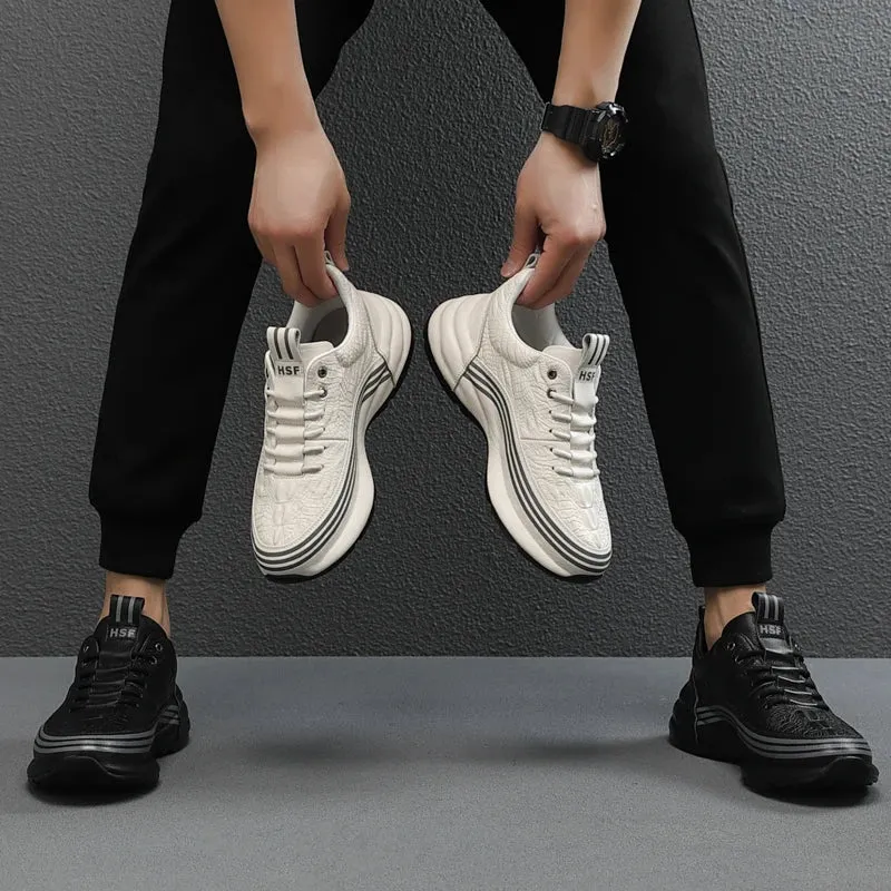 Casual Increasing Height Breathable Sneakers