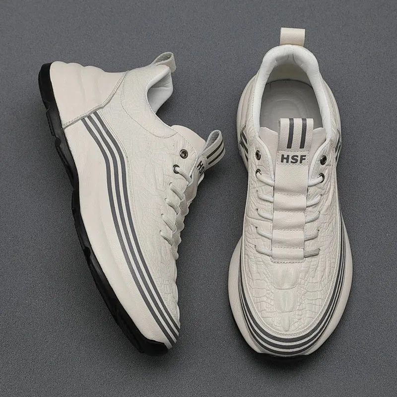 Casual Increasing Height Breathable Sneakers