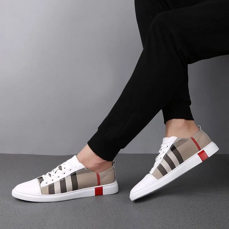 Casual Solid Pattern Breathable Lace-Up Sneakers