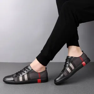 Casual Solid Pattern Breathable Lace-Up Sneakers