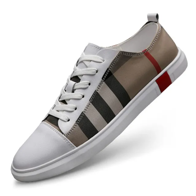 Casual Solid Pattern Breathable Lace-Up Sneakers