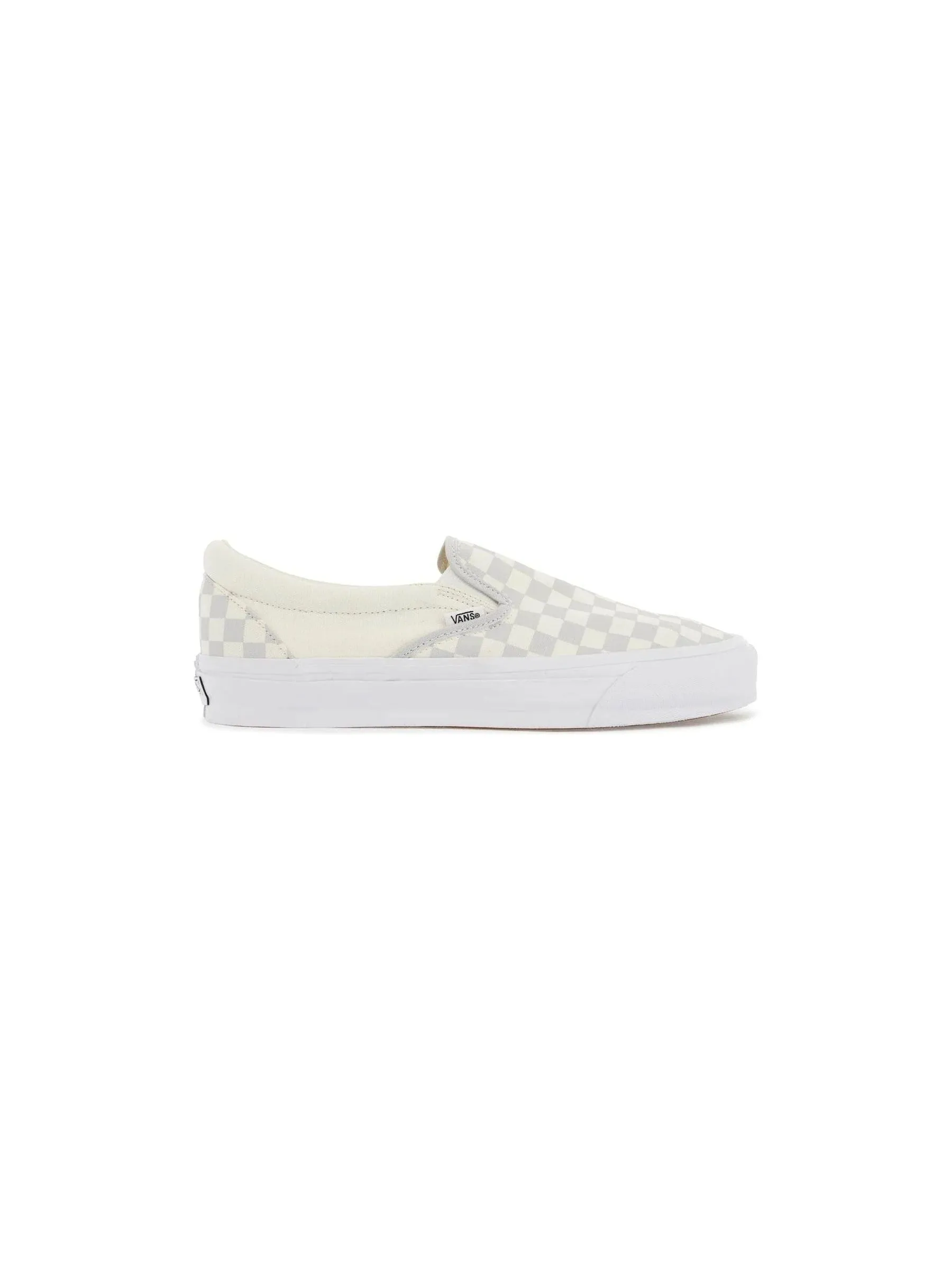 Checkered Canvas Slip-On Sneakers