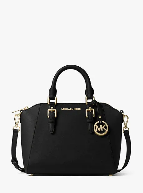 Ciara Medium Saffiano Leather Satchel