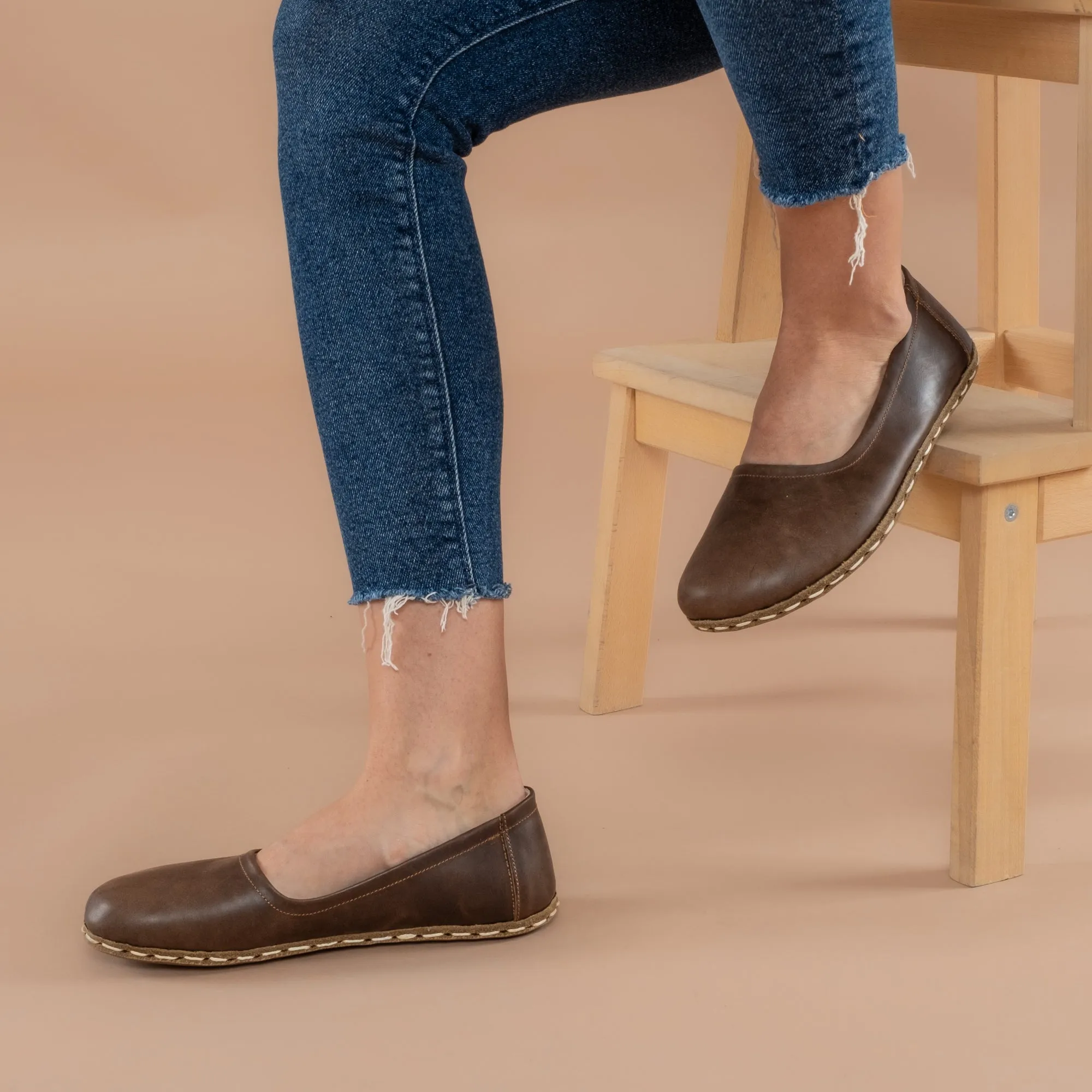 Coffee Brown Barefoot Ballet Flats