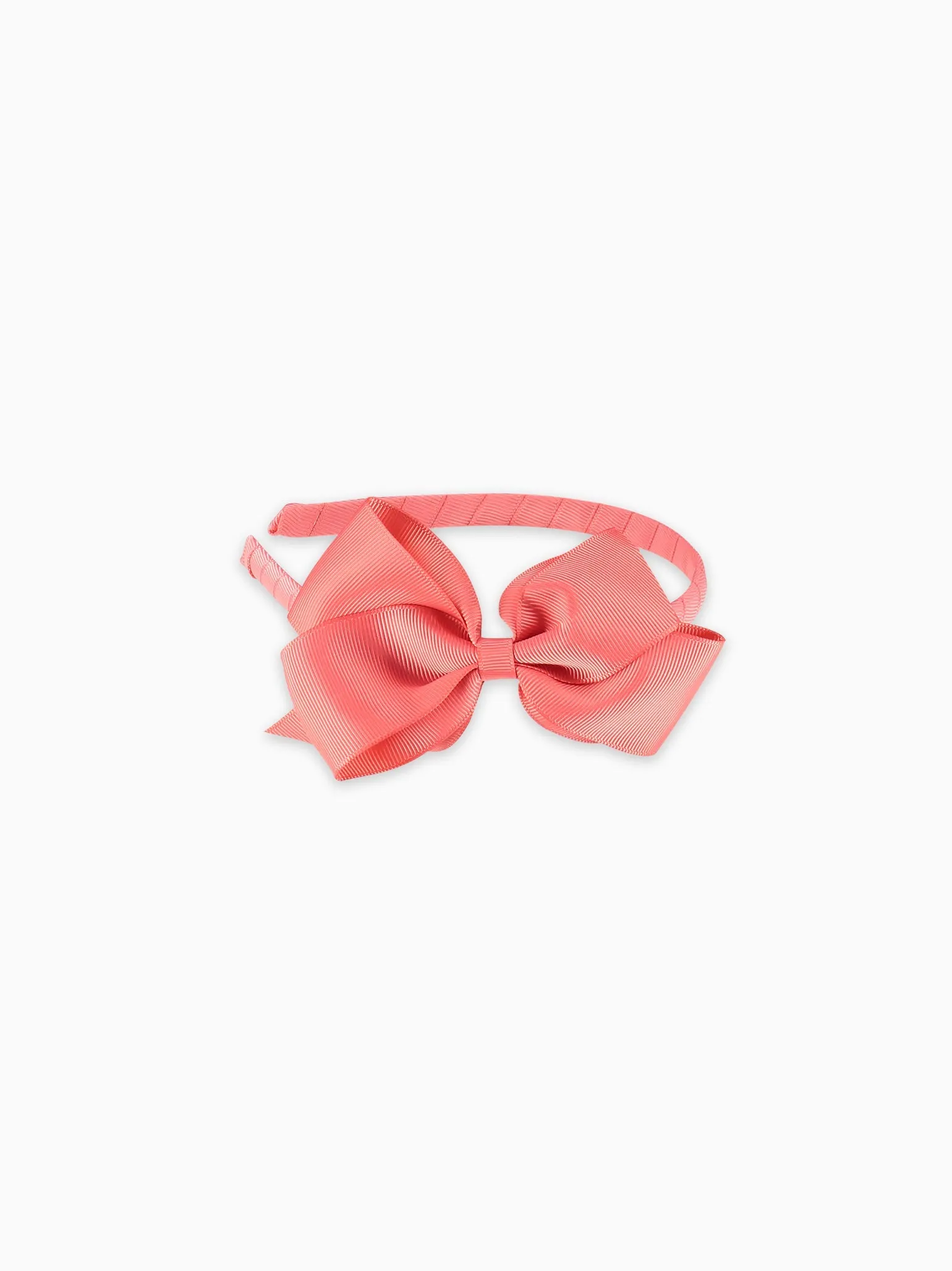 Coral Big Bow Girl Headband