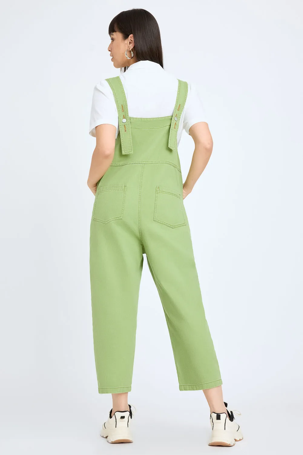 Denim Green Summer Dungaree