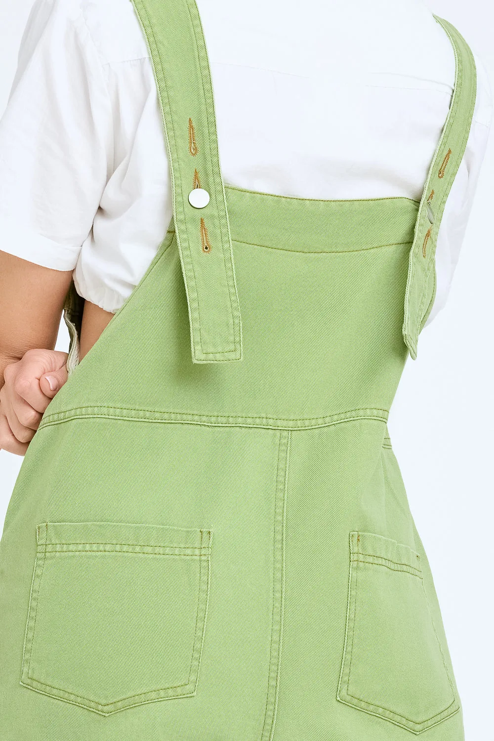 Denim Green Summer Dungaree