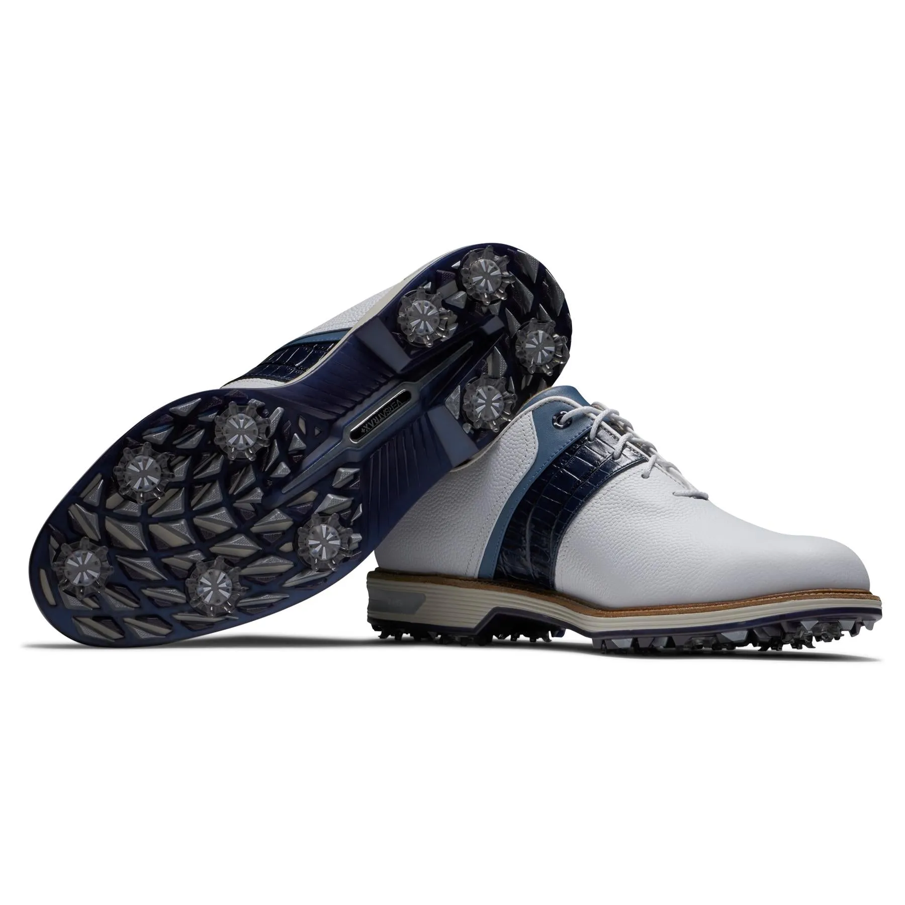 DJ Premiere Cleated Golf Shoe White/Navy - 2024