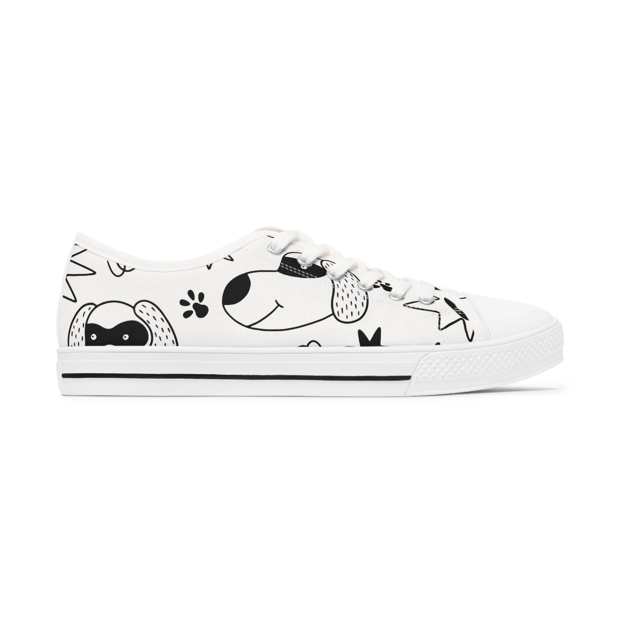 Doodle Dogs & Cats - Inovax Woman's Low Top Sneakers