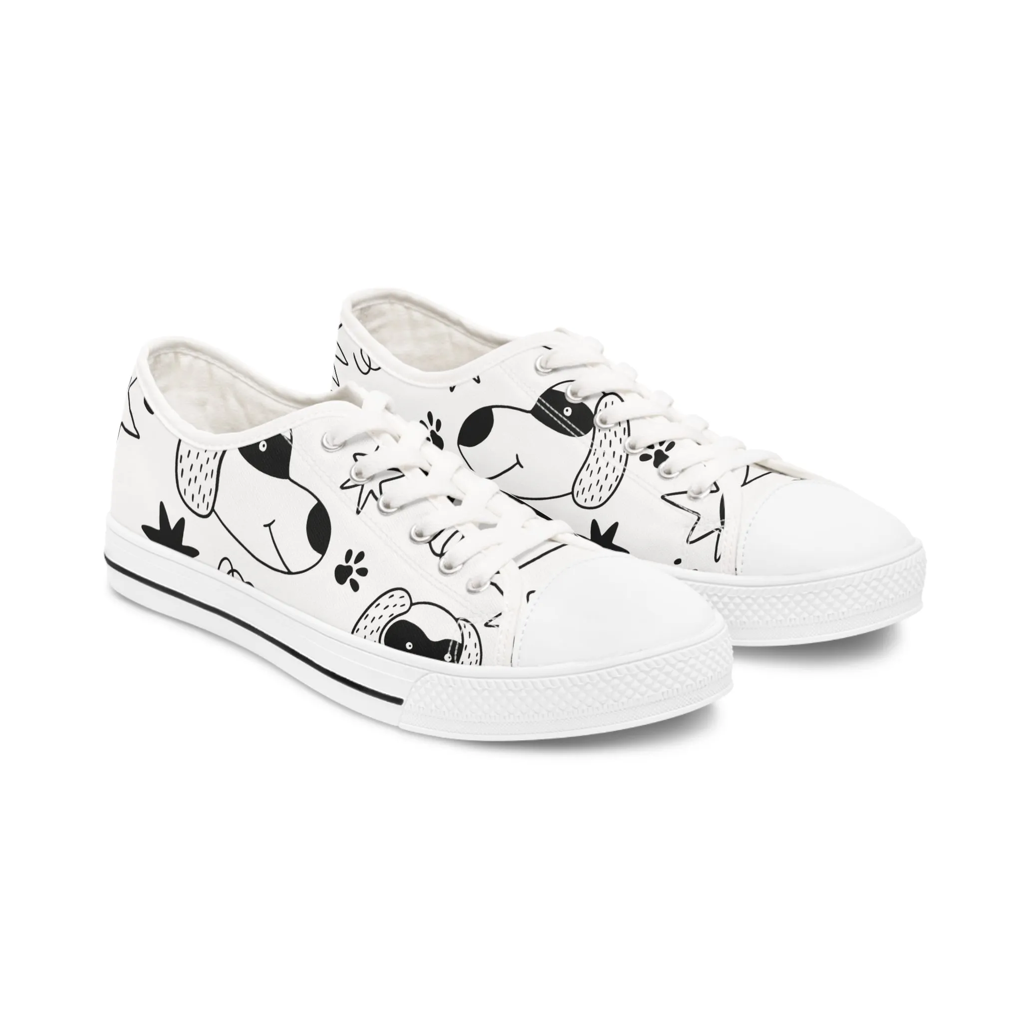 Doodle Dogs & Cats - Inovax Woman's Low Top Sneakers