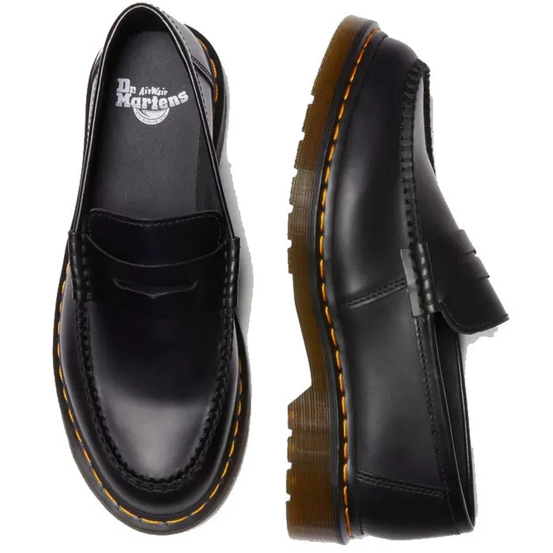 Dr Martens  Loafer Penton Slip On Black Smooth Leather Mens