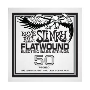 Ernie Ball 10850EB Slinky Flatwound Electric Bass String - .050