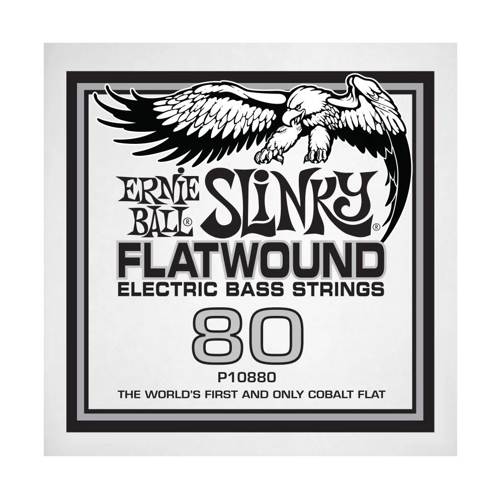 Ernie Ball 10880EB Slinky Flatwound Electric Bass String - .080