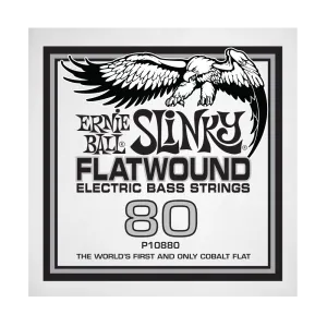 Ernie Ball 10880EB Slinky Flatwound Electric Bass String - .080