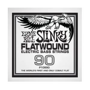 Ernie Ball 10890EB Slinky Flatwound Electric Bass String - .090