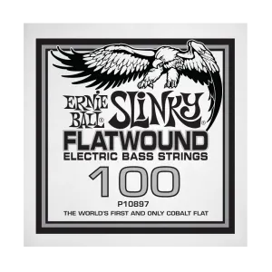 Ernie Ball 10897EB Slinky Flatwound Electric Bass String - .100