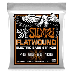 Ernie Ball Hybrid Slinky Flatwound Electric Bass Strings - 45-105 Gauge