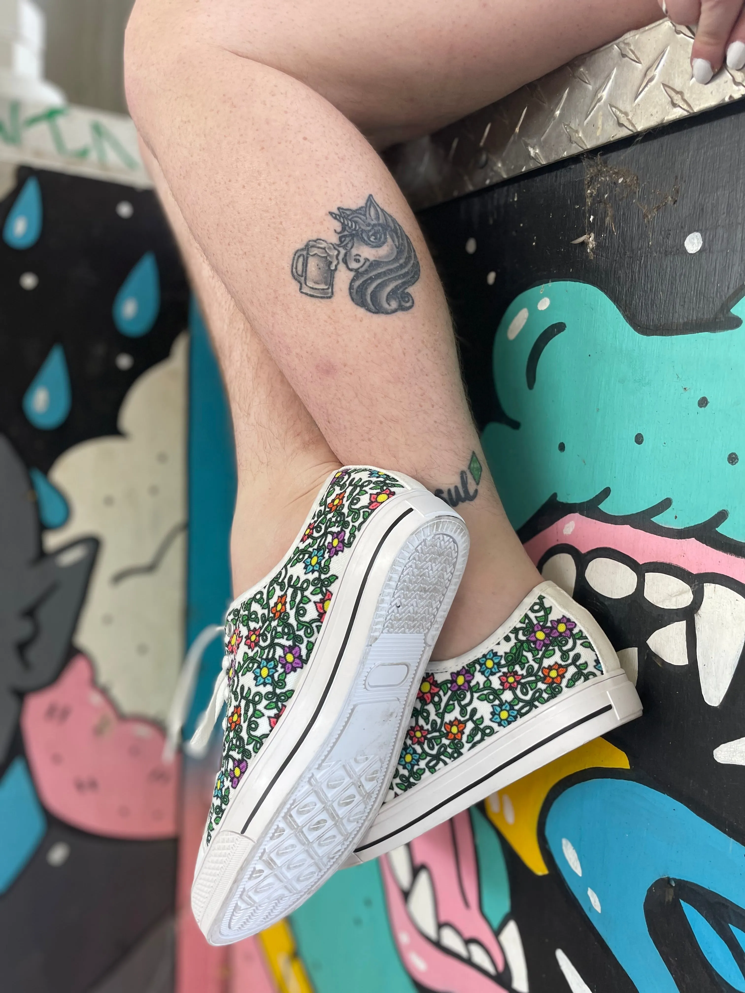 Floral Rainbow Sneakers