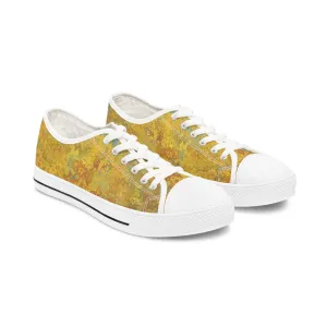 Gold and blue spots - Inovax Woman's Low Top Sneakers