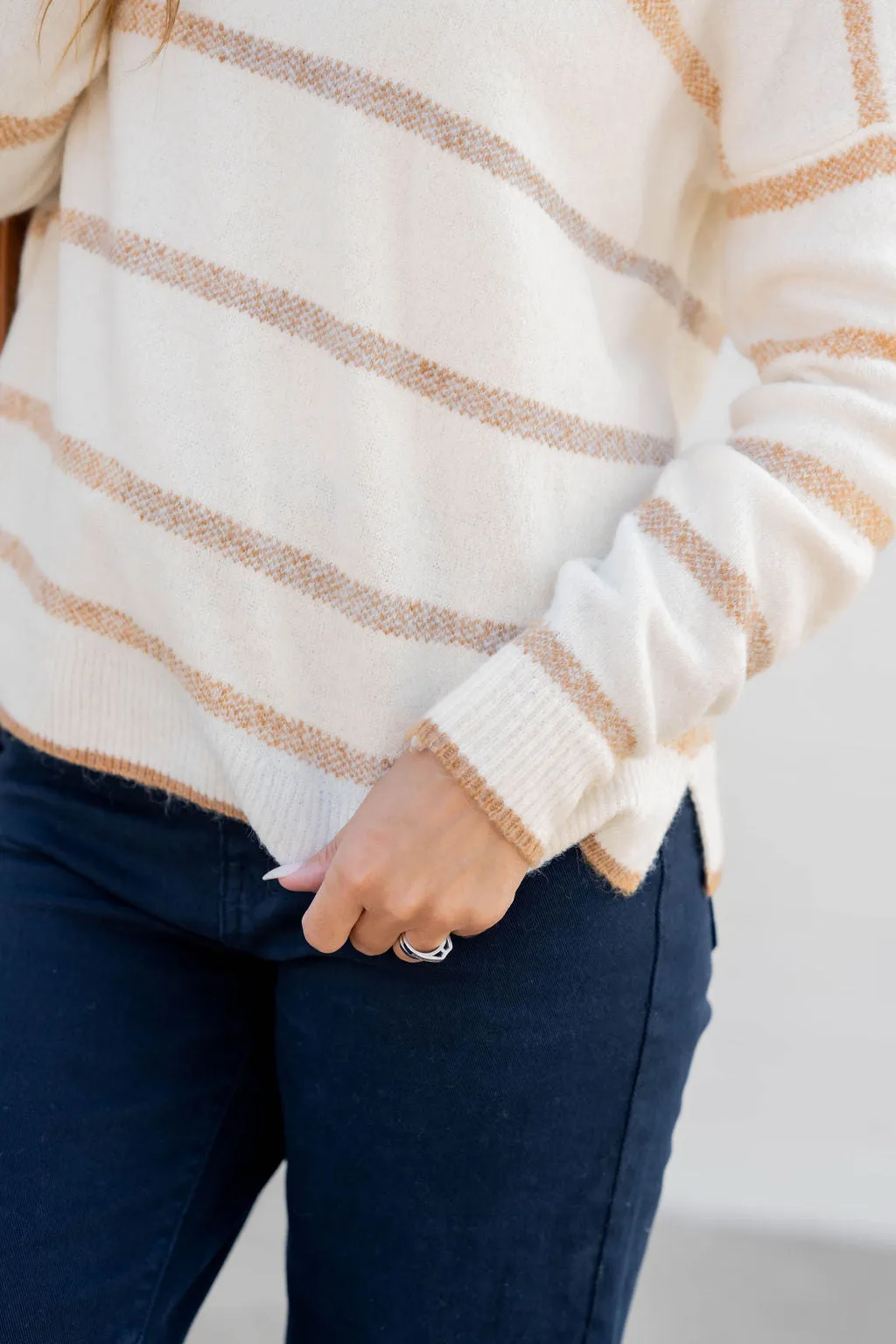 Heathered Stripes Sweater