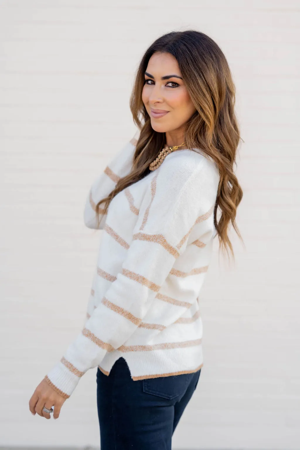 Heathered Stripes Sweater