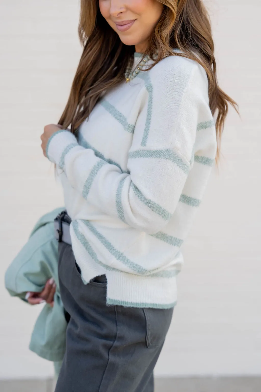 Heathered Stripes Sweater