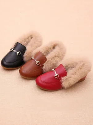 It's A Faux Thing Furry Loafers