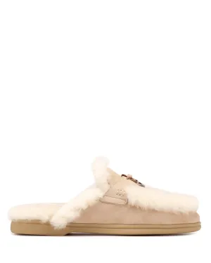 Jessie Fur Beige Suede