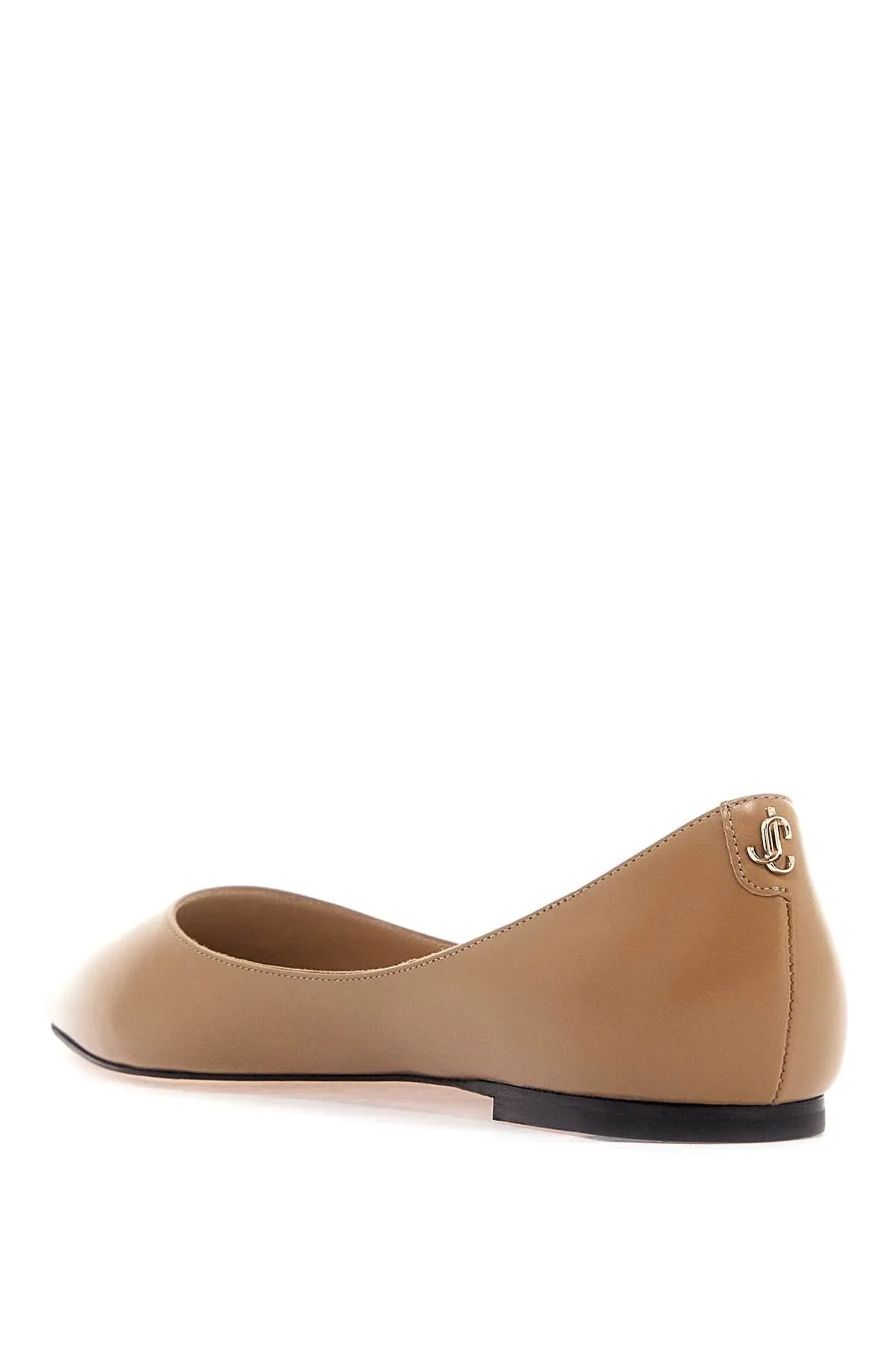 JIMMY CHOO smooth leather love ballerina flats