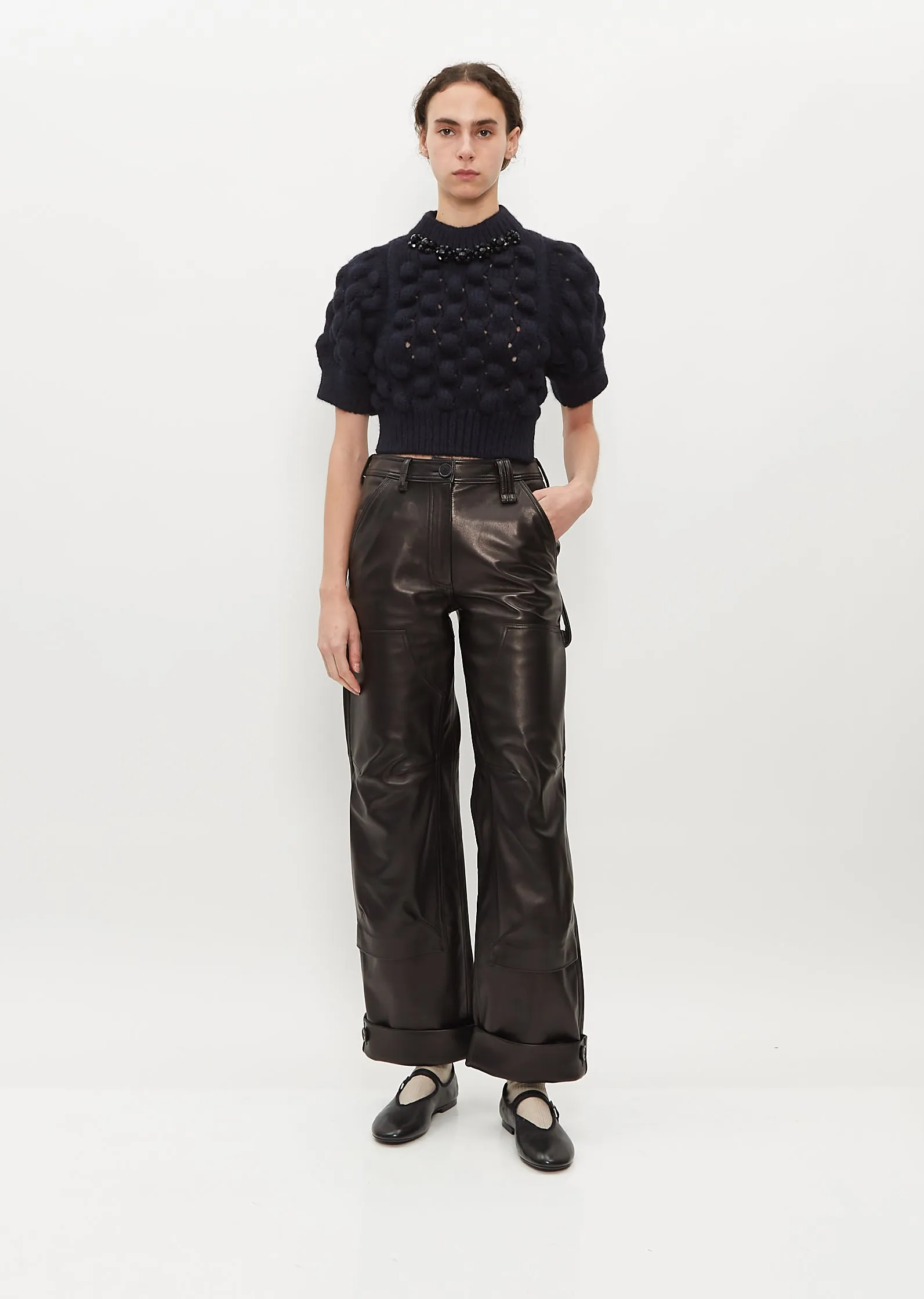 Leather Workwear Trousers