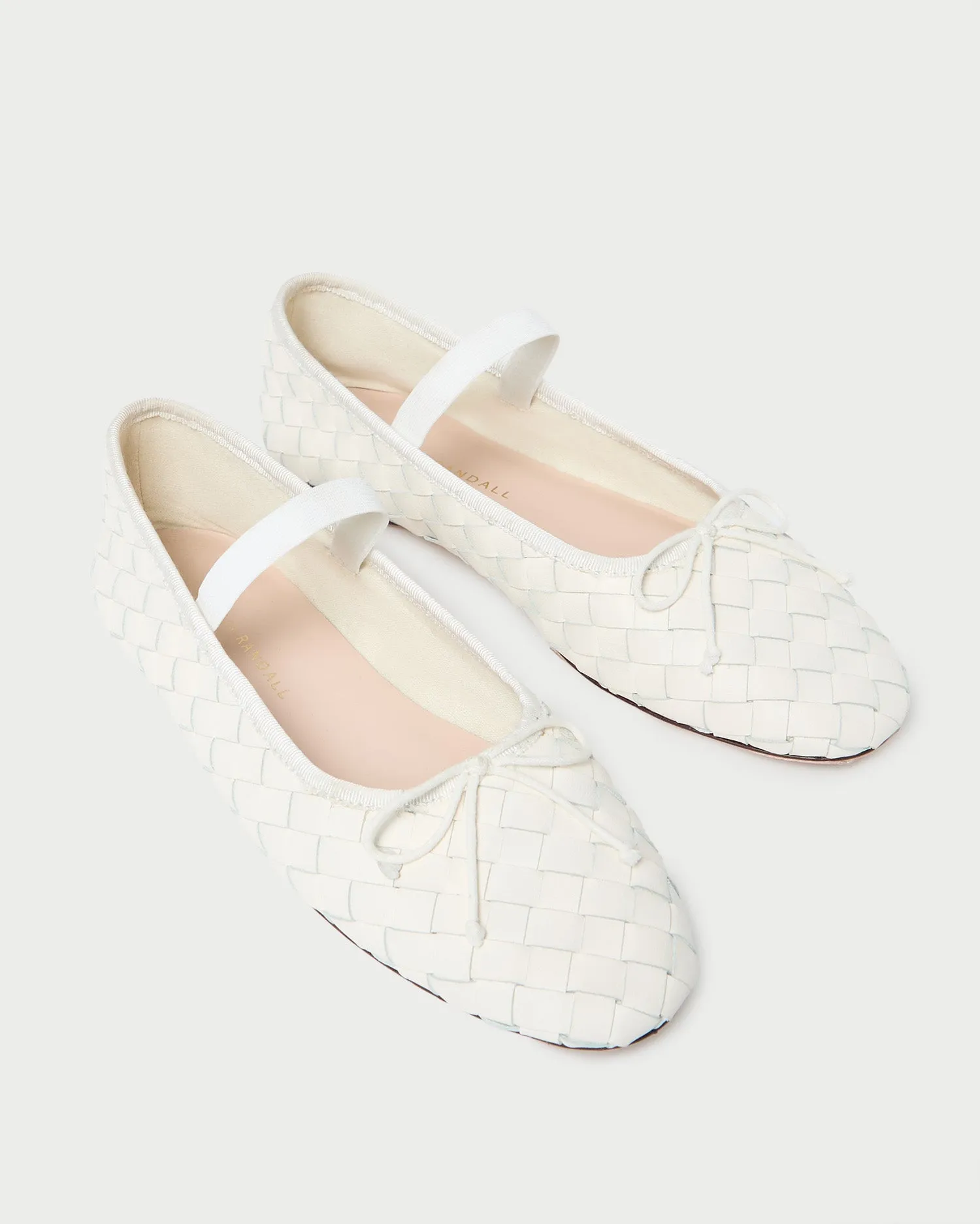 Leonie Cream Woven Ballet Flat