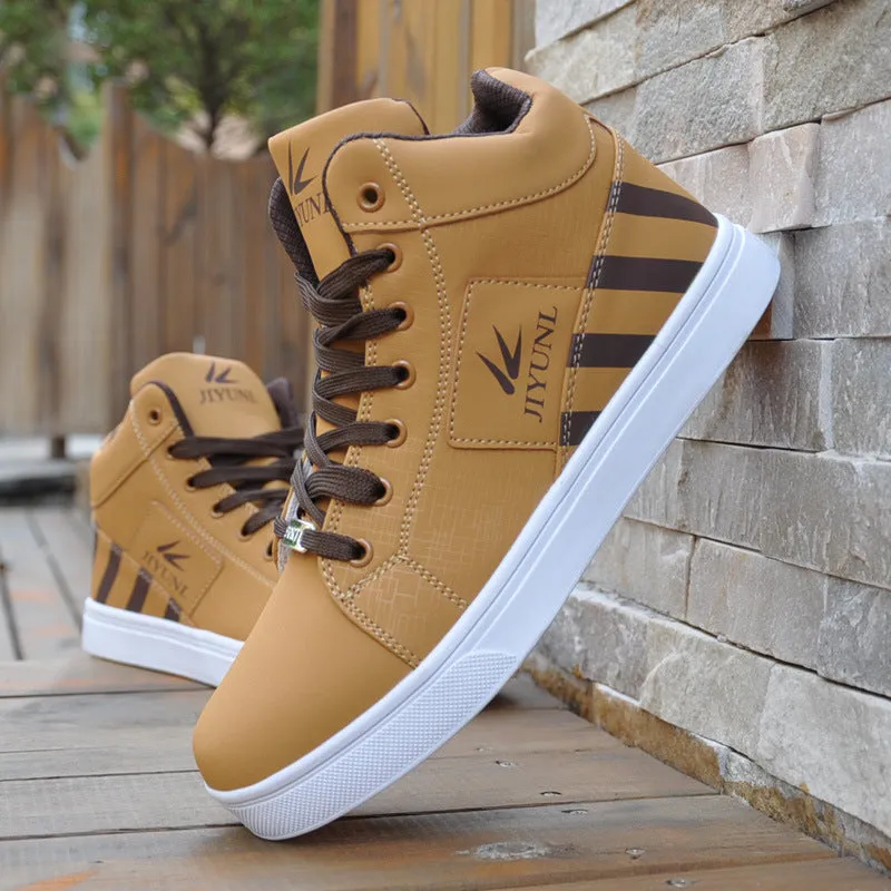 Men's High Top Sneakers Casual Skateboarding Shoes Sports  Breathable Hip Hop