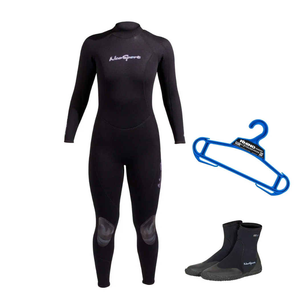 NeoSport 3mm Women's Full Wetsuit Package With FREE Hanger