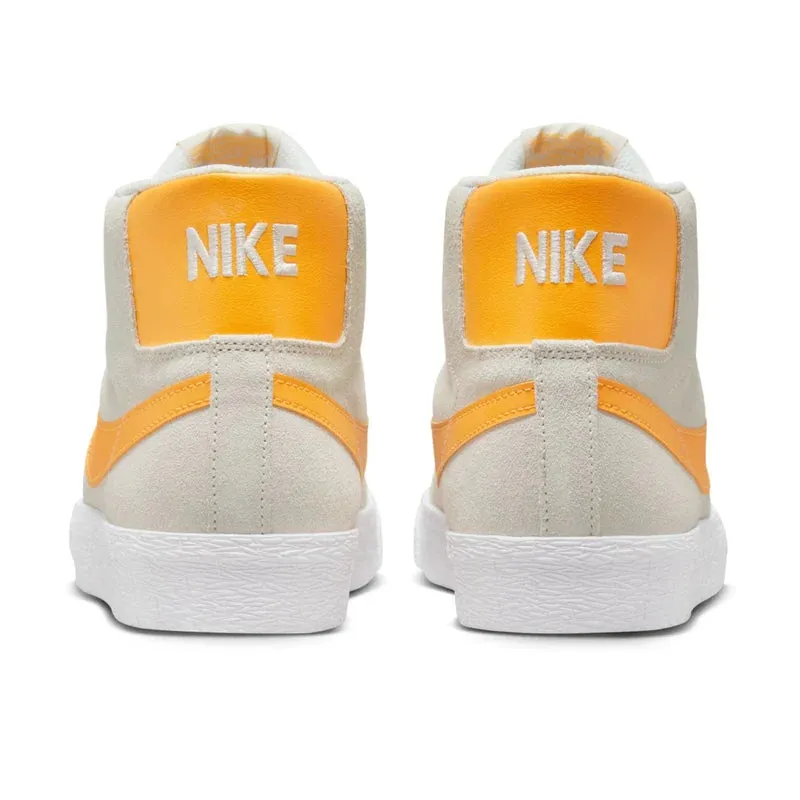 NIKE SB BLAZER MID SKATE SHOE - SUMMIT WHITE/LASER ORANGE-SUMMIT WHITE