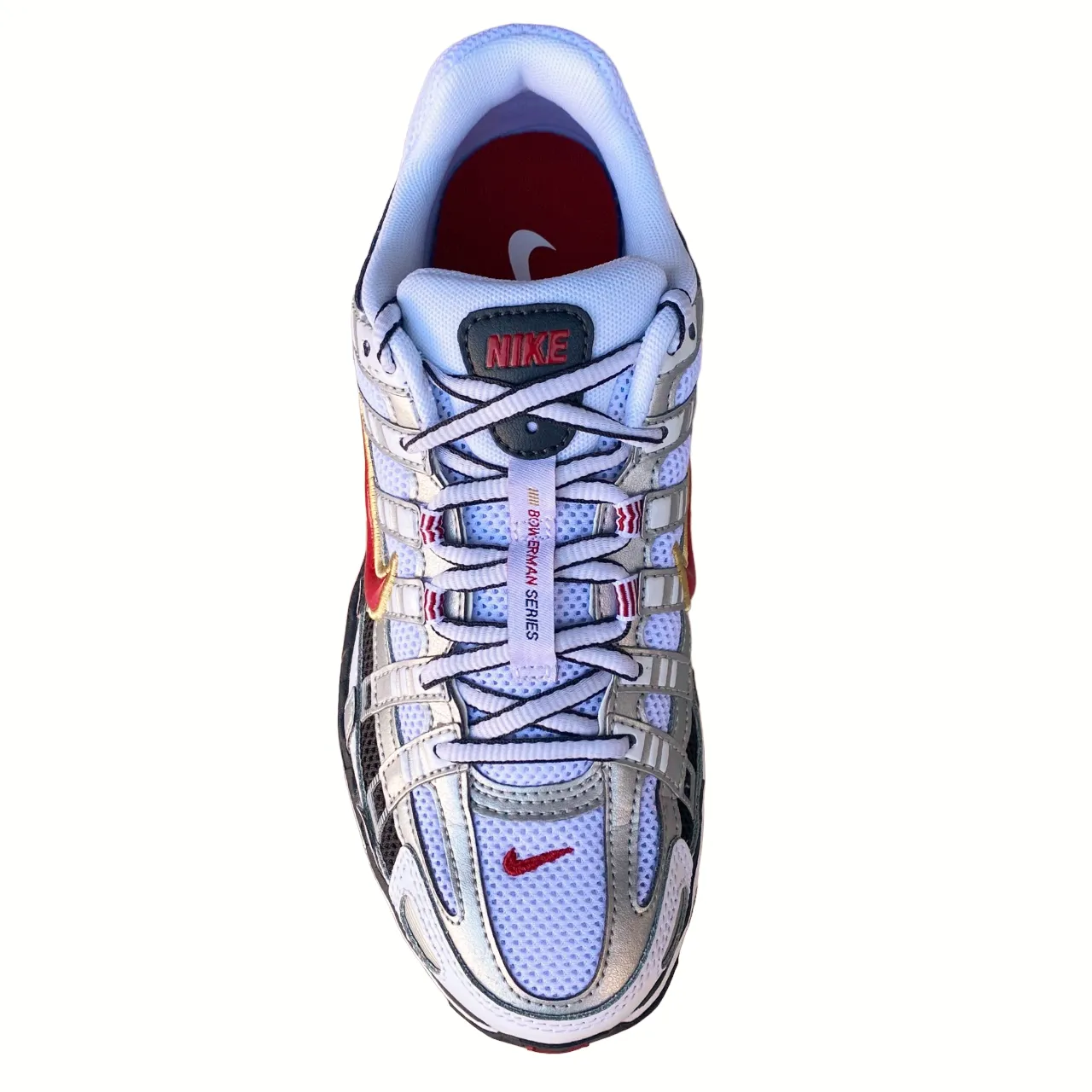 Nike women's sneakers shoe P-6000 BV1021-101 white-red