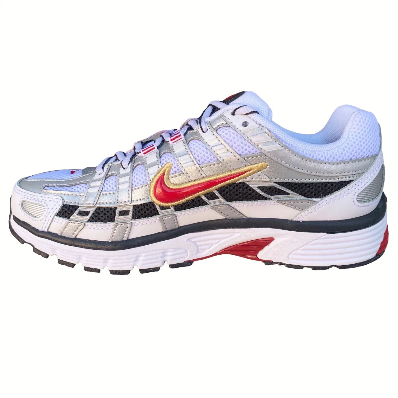 Nike women's sneakers shoe P-6000 BV1021-101 white-red