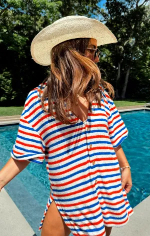 Parker Button Down ~ Americana Terry