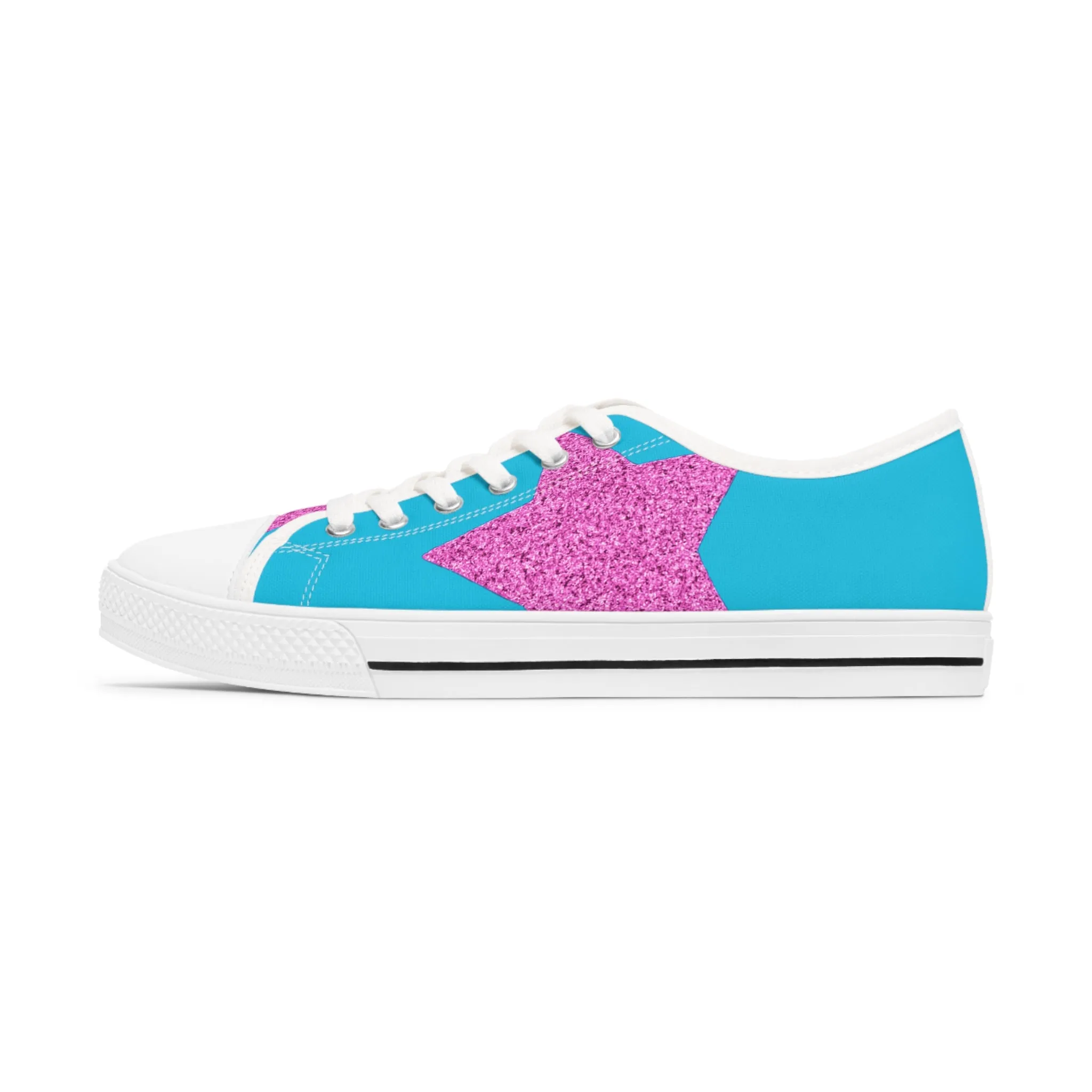 Pink Stars - Inovax Woman's Low Top Sneakers