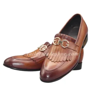 Premium Quality Brown Leather Loafers a fusion of Timeless charm and contemporary Style wedding shoes, Fashion shoes, Stylish Moccasin shoes