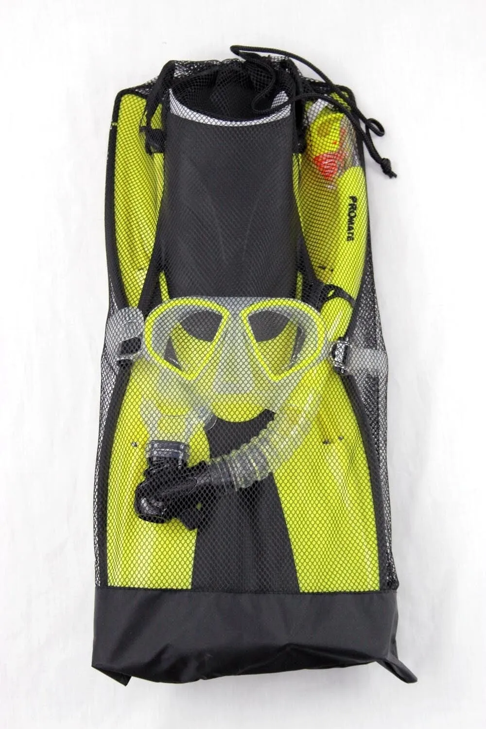 Promate Spectrum Adult Snorkeling Mask Dry Snorkel Fins Gear Bag Set - SCS0099